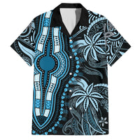 Polynesia Dashiki Hawaiian Shirt Polynesia and Africa Traditional Special Together Blue LT9 Blue - Polynesian Pride