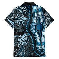 Polynesia Dashiki Hawaiian Shirt Polynesia and Africa Traditional Special Together Blue LT9 - Polynesian Pride