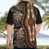 Polynesia Dashiki Hawaiian Shirt Polynesia and Africa Traditional Special Together Gold LT9 - Polynesian Pride