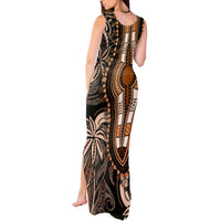 Polynesia Dashiki Tank Maxi Dress Polynesia and Africa Traditional Special Together Gold LT9 - Polynesian Pride