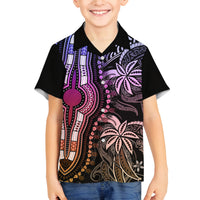 Polynesia Dashiki Family Matching Tank Maxi Dress and Hawaiian Shirt Polynesia and Africa Traditional Special Together Pastel LT9 Son's Shirt Pastel - Polynesian Pride
