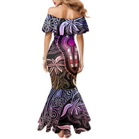 Polynesia Dashiki Mermaid Dress Polynesia and Africa Traditional Special Together Pastel LT9 - Polynesian Pride