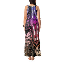 Polynesia Dashiki Tank Maxi Dress Polynesia and Africa Traditional Special Together Pastel LT9 - Polynesian Pride
