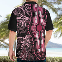 Polynesia Dashiki Hawaiian Shirt Polynesia and Africa Traditional Special Together Pink LT9 - Polynesian Pride