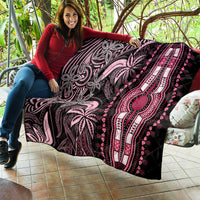 Polynesia Dashiki Quilt Polynesia and Africa Traditional Special Together Pink LT9 - Polynesian Pride