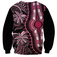 Polynesia Dashiki Sweatshirt Polynesia and Africa Traditional Special Together Pink LT9 - Polynesian Pride