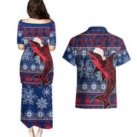 samoa-manuia-le-kirisimasi-couples-matching-puletasi-dress-and-hawaiian-shirt-samoan-fishing-tribal-pattern-christmas-vibe
