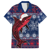 Samoa Manuia Le Kirisimasi Hawaiian Shirt Samoan Fishing Tribal Pattern Christmas Vibe LT9 Red - Polynesian Pride