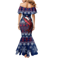 Samoa Manuia Le Kirisimasi Mermaid Dress Samoan Fishing Tribal Pattern Christmas Vibe LT9 - Polynesian Pride