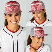 Personalised Toa Samoa Rugby Spirit Baseball Net Cap Red Samoan Tribal Pattern LT9 - Polynesian Pride