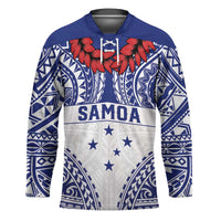 Personalised Toa Samoa Rugby Spirit Hockey Jersey White Samoan Tribal Pattern LT9 Unisex White - Polynesian Pride