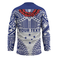 Personalised Toa Samoa Rugby Spirit Hockey Jersey White Samoan Tribal Pattern LT9 - Polynesian Pride