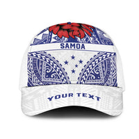 Personalised Toa Samoa Rugby Spirit Mesh Trucker Cap White Samoan Tribal Pattern LT9 One Size White White - Polynesian Pride