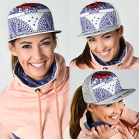 Personalised Toa Samoa Rugby Spirit Mesh Trucker Cap White Samoan Tribal Pattern LT9 - Polynesian Pride
