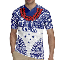 Personalised Toa Samoa Rugby Spirit Rugby Jersey White Samoan Tribal Pattern LT9 - Polynesian Pride