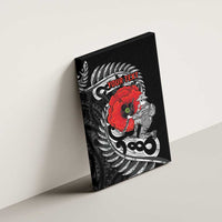 ANZAC Day Aotearoa Silver Fern Maori Personalised Canvas Wall Art LT9 - Polynesian Pride