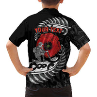 ANZAC Day Aotearoa Silver Fern Maori Personalised Hawaiian Shirt LT9 - Polynesian Pride