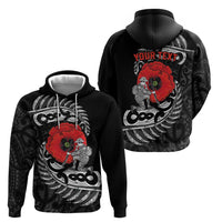 ANZAC Day Aotearoa Silver Fern Maori Personalised Hoodie
