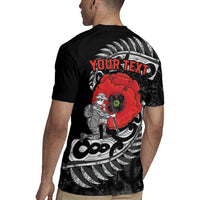 ANZAC Day Aotearoa Silver Fern Maori Personalised Rugby Jersey