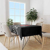ANZAC Day Aotearoa Silver Fern Maori Personalised Tablecloth LT9 - Polynesian Pride