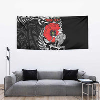 ANZAC Day Aotearoa Silver Fern Maori Personalised Tapestry
