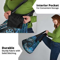 New Zealand Darts Personalised Grocery Bag Aotearoa Silver Fern Blue Papua Shell Spirit