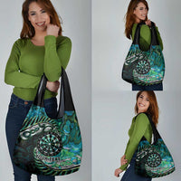 New Zealand Darts Personalised Grocery Bag Aotearoa Silver Fern Green Papua Shell Spirit