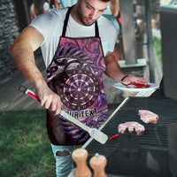 New Zealand Darts Personalised Apron Aotearoa Silver Fern Pink Papua Shell Spirit - Polynesian Pride