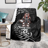 New Zealand Indigenous-Maori Rugby Custom Blanket