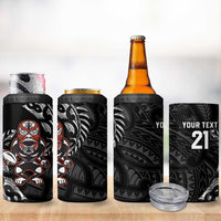 New Zealand Indigenous-Maori Rugby Custom 4 in 1 Can Cooler Tumbler