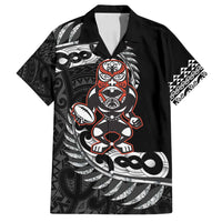 New Zealand Indigenous-Maori Rugby Custom Family Matching Long Sleeve Bodycon Dress and Hawaiian Shirt