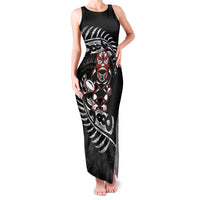 New Zealand Indigenous-Maori Rugby Custom Family Matching Tank Maxi Dress and Hawaiian Shirt
