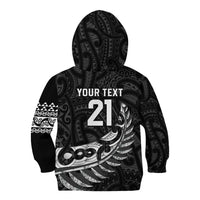 New Zealand Indigenous-Maori Rugby Custom Kid Hoodie