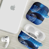 New Zealand Matariki AirPods Case Taniko Aramoana With Koru Galaxy Sky Night LT9 - Polynesian Pride