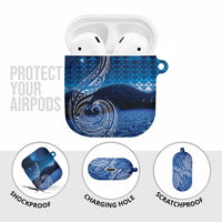 New Zealand Matariki AirPods Case Taniko Aramoana With Koru Galaxy Sky Night LT9 - Polynesian Pride