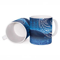 New Zealand Matariki Ceramic Mug Taniko Aramoana With Koru Galaxy Sky Night - Polynesian Pride