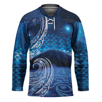 New Zealand Matariki Hockey Jersey Taniko Aramoana With Koru Galaxy Sky Night LT9 Unisex Galaxy - Polynesian Pride