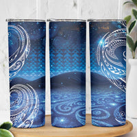 New Zealand Matariki Skinny Tumbler Taniko Aramoana With Koru Galaxy Sky Night