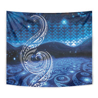 New Zealand Matariki Tapestry Taniko Aramoana With Koru Galaxy Sky Night