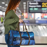 New Zealand Matariki Travel Bag Taniko Aramoana With Koru Galaxy Sky Night - Polynesian Pride