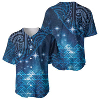 New Zealand Matariki Baseball Jersey Taniko Aramoana With Maori Galaxy Sky Night