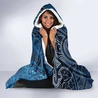 New Zealand Matariki Hooded Blanket Taniko Aramoana With Maori Galaxy Sky Night