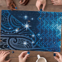 New Zealand Matariki Puzzle Taniko Aramoana With Maori Galaxy Sky Night - Polynesian Pride