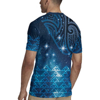 New Zealand Matariki Rugby Jersey Taniko Aramoana With Maori Galaxy Sky Night