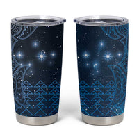 New Zealand Matariki Tumbler Cup Taniko Aramoana With Maori Galaxy Sky Night