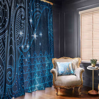 New Zealand Matariki Window Curtain Taniko Aramoana With Maori Galaxy Sky Night