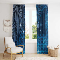 New Zealand Matariki Window Curtain Taniko Aramoana With Maori Galaxy Sky Night