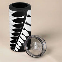 New Zealand Silver Fern Niho Taniwha 4 in 1 Can Cooler Tumbler LT9 - Polynesian Pride