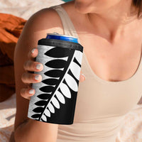New Zealand Silver Fern Niho Taniwha 4 in 1 Can Cooler Tumbler LT9 - Polynesian Pride