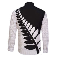 New Zealand Silver Fern Niho Taniwha Family Matching Off Shoulder Short Dress and Hawaiian Shirt